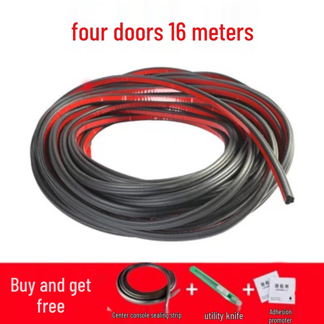 

Универсальная двухслойная уплотнительная лента для автомобильных дверей: Звукоизоляционная, пыленепроницаемая и шумопоглощающая резиновая полоса для щелей и консоли.