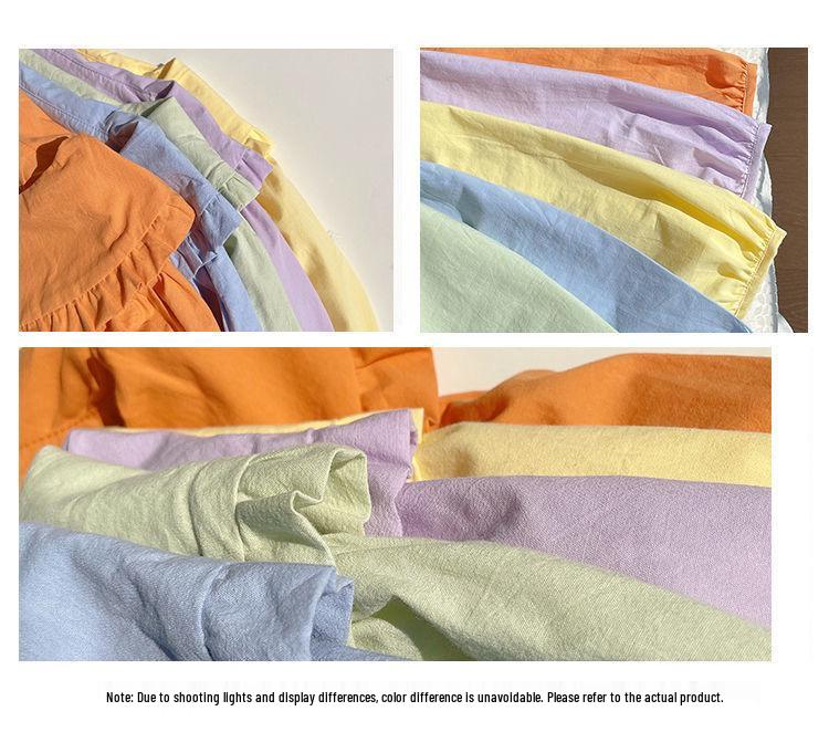 Damen Gelbes Milch Langarmshirt, Französischer Retro Puppenkragen, Schickes Frühling/Herbst Design, Süßer und Nischenstil.