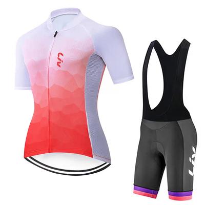 2026 Sommer Radsportanzug Set Damen Rennrad Sportshirt Feuchtigkeitsableitendes Radtrikot Trägerhose Radhose