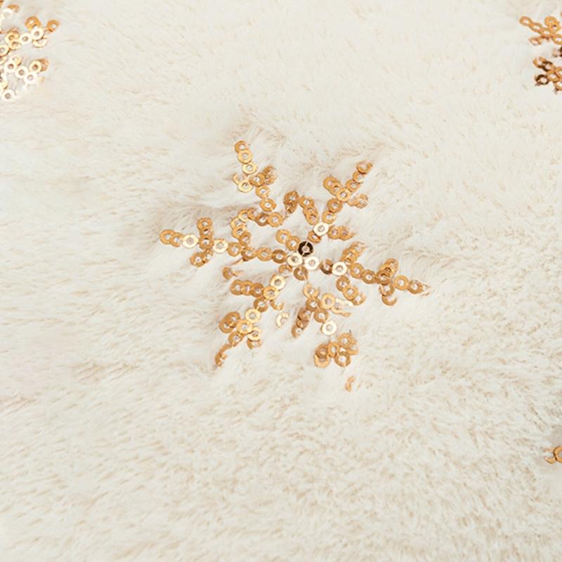 Snowflake Print Cushion Cover Sofa Couch Decoration Pillow Cover  Pillowcase Perfect for Christmas Decorations