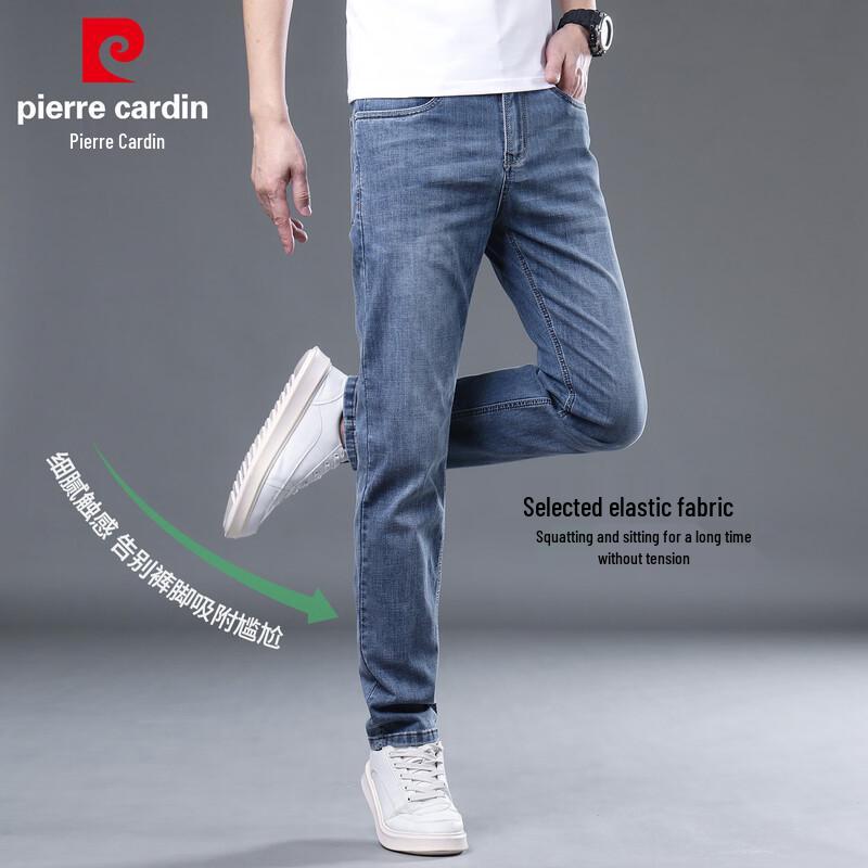 Pierre Cardin Jeans Uomo Dritti Slim Elasticizzati