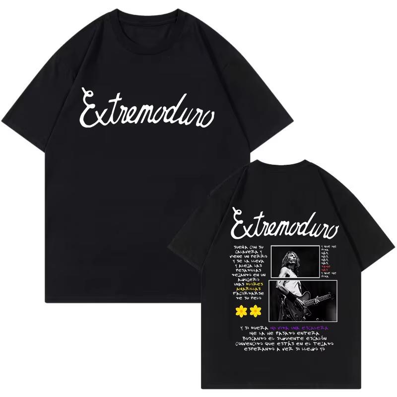 Unisex Fashion Rock Band Extremoduro Print Short Sleeve T Shirt Men Women Graphic Vintage TShirt Y2k Hip Hop Tees Tops Clothes