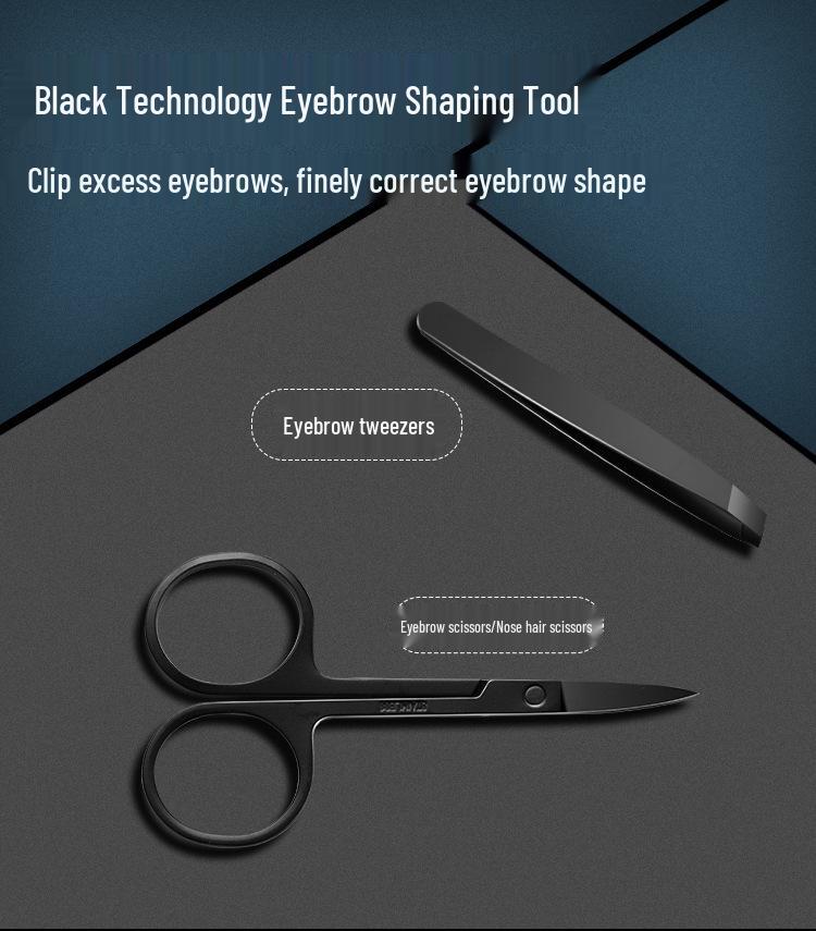Nail Care Set: Clippers, Tweezers, Foot Knife, Ear Pick for Men & Women