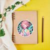 Little Girl Lollipop Sticker Durable for Laptop, Car, Luggage, Skateboard & More - Perfect for Teens, Adults, Creative Decor & Gifting
