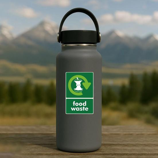 Recyklační nálepka na odpadkový koš Samolepicí Vodotěsné Značky pro třídění odpadu pro Domov Kancelář Byt Hotel Školu A Veřejný prostor