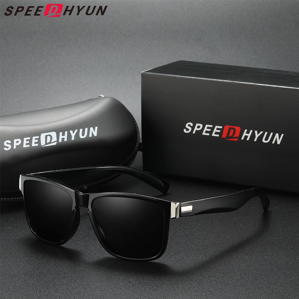Óculos de sol retrô ultraleves SPEEDHYUN com lentes polarizadas e proteção UV400