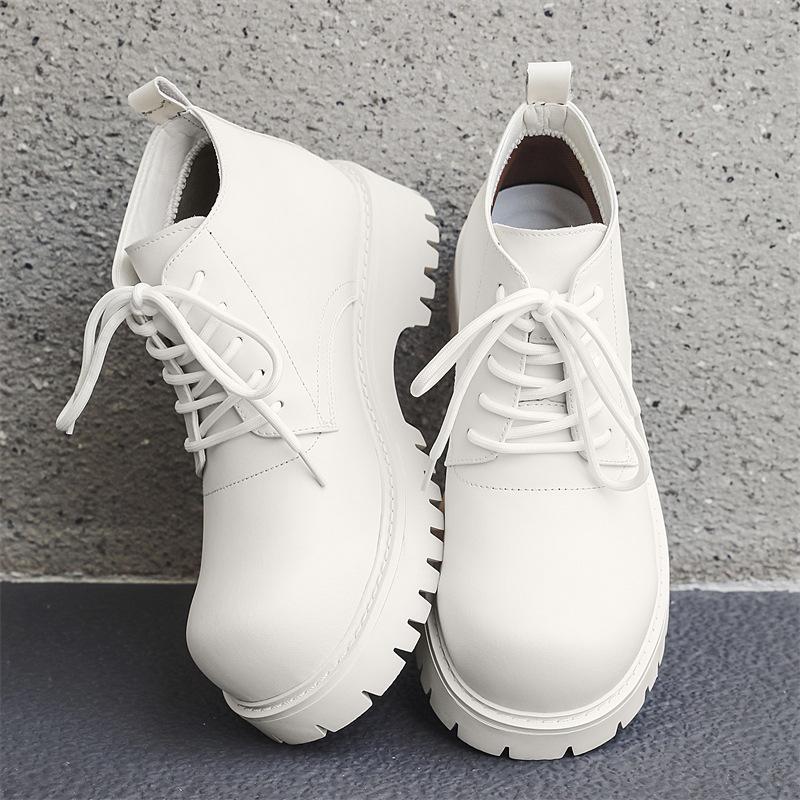 Martin boots men's British autumn and winter platform heightening big head tooling shoes men's business casual leather shoes 18922-J