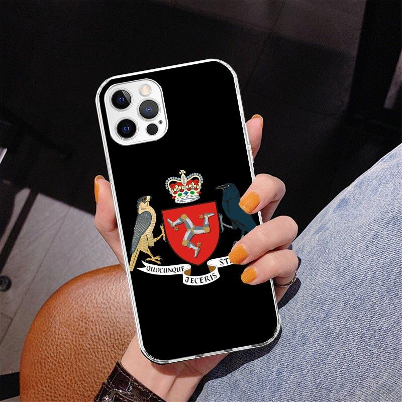 Isle of Man Coat of Arms Phnoe Case for Iphone 17 Air 16 16E 11 12 13 Mini 14 Plus 15 Pro Max 7 8 + SE 2020 Phone Cover Coque