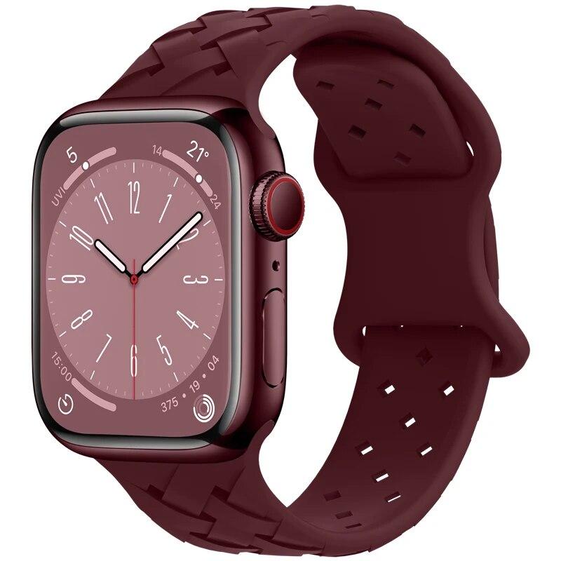 Silikonový řemínek pro řemínek Apple Watch 44 mm 45 mm 49 mm 42 mm 41 mm 40 mm 38 mm řemínek k hodinkám Apple Watch Náramek iwatch Series 3 4 5 6 7 8 9 SE Ultra2