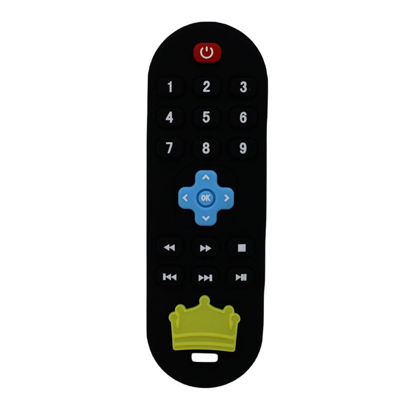 Infant remote control teether baby anti-eating hand teething stick cartoon soothing toys cognitive plaything