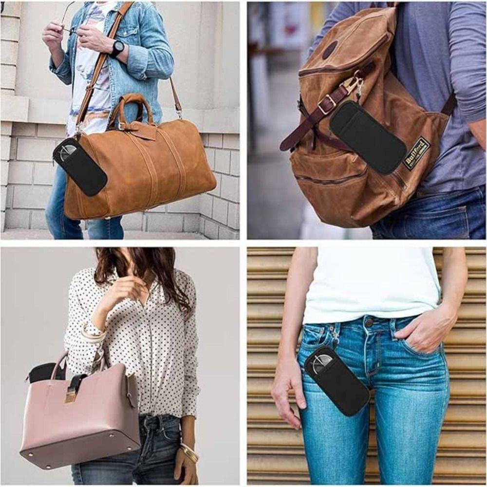 Soft Zipper Phone Bag Portable Storage Bag Multifuctional Eyeglass Pouch  Travel Use
