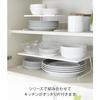 Yamazaki Dish Rack, Dish Storage Plate, Large, White, 2960
