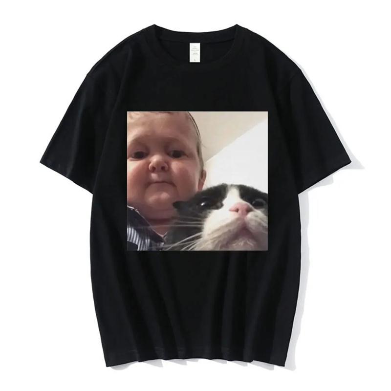 2026 SpringSummer Hasbulla Mens Classic Mini Khabib Logo Pattern Fun and Interesting Streetwear TShirt