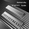 High-End Alloy Hidden Temporary Phone Number Plate for Car Parking