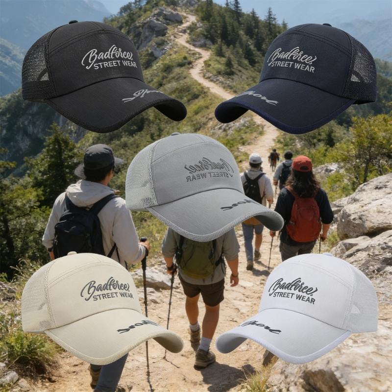 Stylish Letter Print Baseball Cap With Adjustable Strap And Sun Protections Breathable Outdoor Hat For Men Women