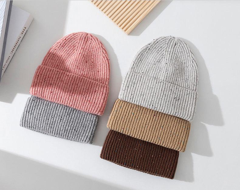 Classic Ribbed Knit Beanie-Unisex 100% Wool Hat for Autumn/Winter Business & Travel One Size Fits Most