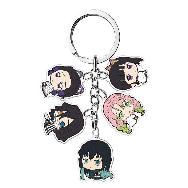 Anime Demon Slayer Acrylic Keychain Transparent Charm Manufacturer Direct Supply Multiple Styles Bulk Custom Beautiful Design