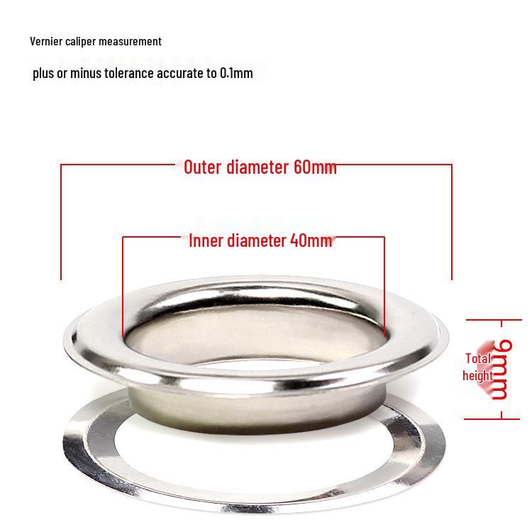 Iron Eyelet Button, Hollow Rivet, Metal Grommet for Light Box Cloth & Paper Tags