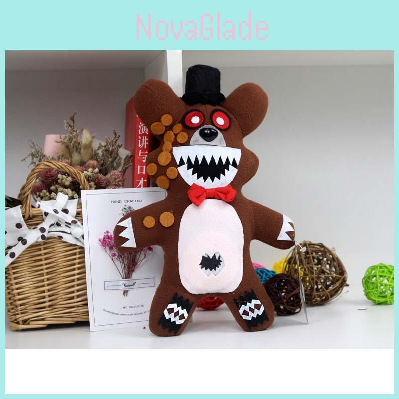 Premium Fnaf Plushie Toy Classic Purple Brown Black Bear For Xmas Gift
