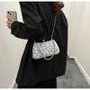 IELGY Fashion Sequined Dinner Bag, Diamond-encrusted Handbag, Solid Color Shoulder Messenger Chain Bag.