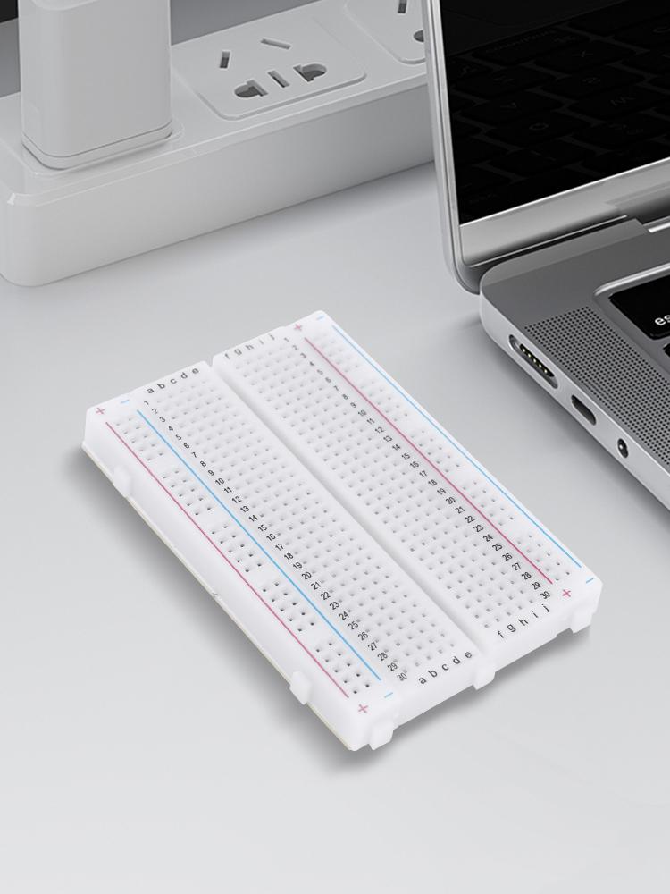 400 Tie Points Solderless PCB Breadboard Spliceable Mini Universal Test Protoboard for Experiment Test Robot