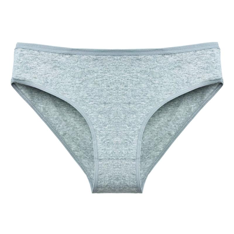 Underpants for Women Low Waisted Briefs with Black Fungus Edges Cute Simple Cotton Breathable Triangle Underwear Panties