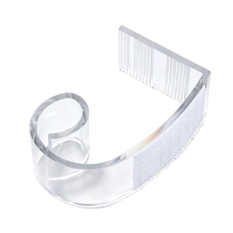 Reusable Table Skirting Fasteners, 12 Piece Plastic Tablecloth Holders with Touch Fastener Straps for Wedding Tables and Trade Show Displays