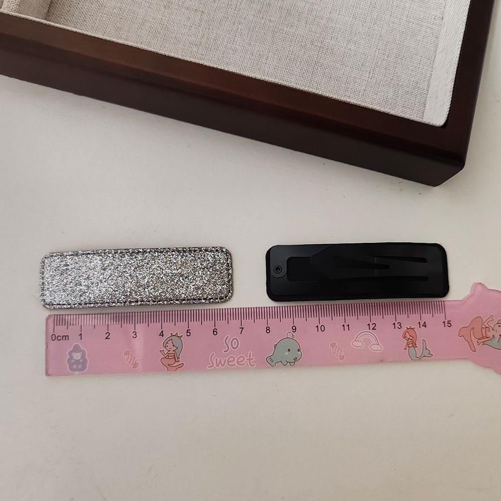 2pc Shining Black Silver BB Hairpin Hair Side Clips for Women Girls Kids Child  Gift Hair Accessories Headwear Ornament