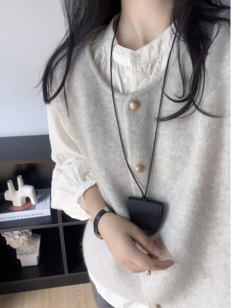 2025 Korean Style Women's Sleeveless Knitted Vest - Early Autumn Loose Outerwear Sweater Tank Top