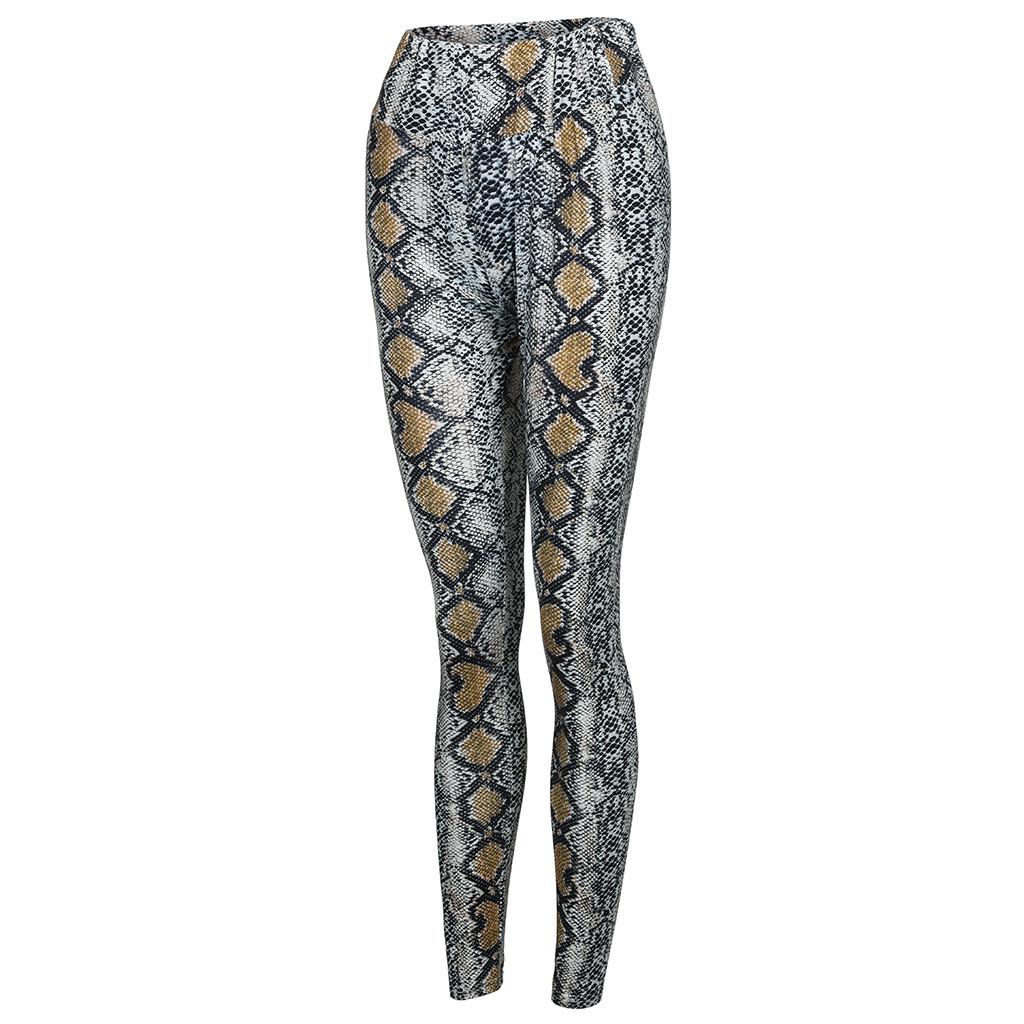 leopard print stretch pants