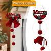 Christmas Bell Ornament Pendant Flocking Xmas Tree Decor for Party Favors Anniversary Holiday