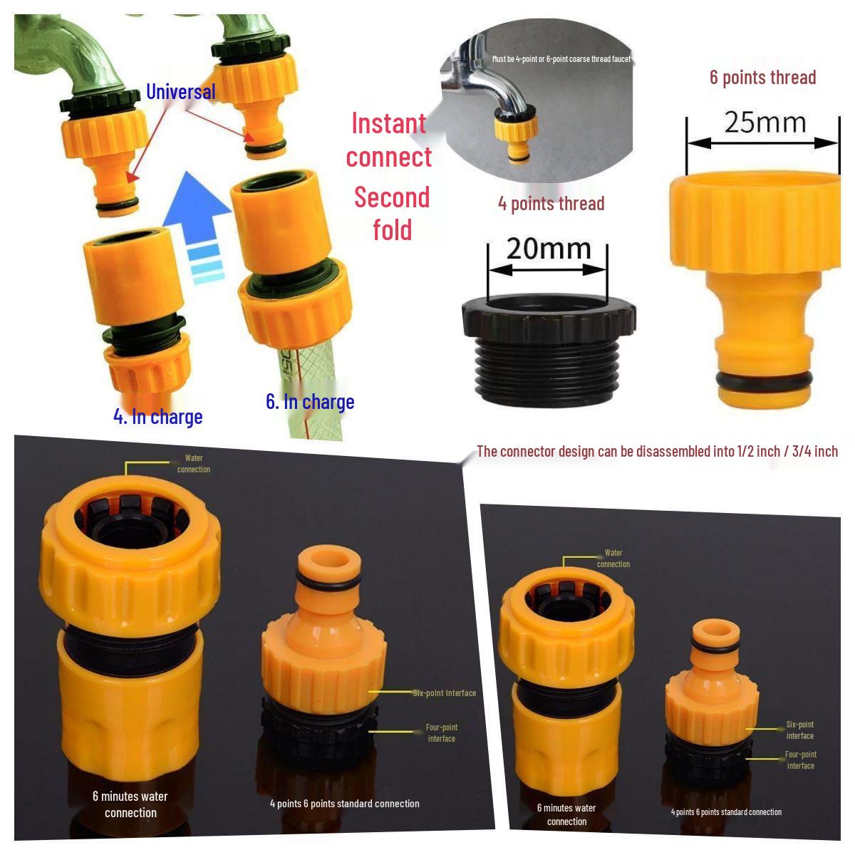 

Quick Connect Water Faucet Hose Adapter