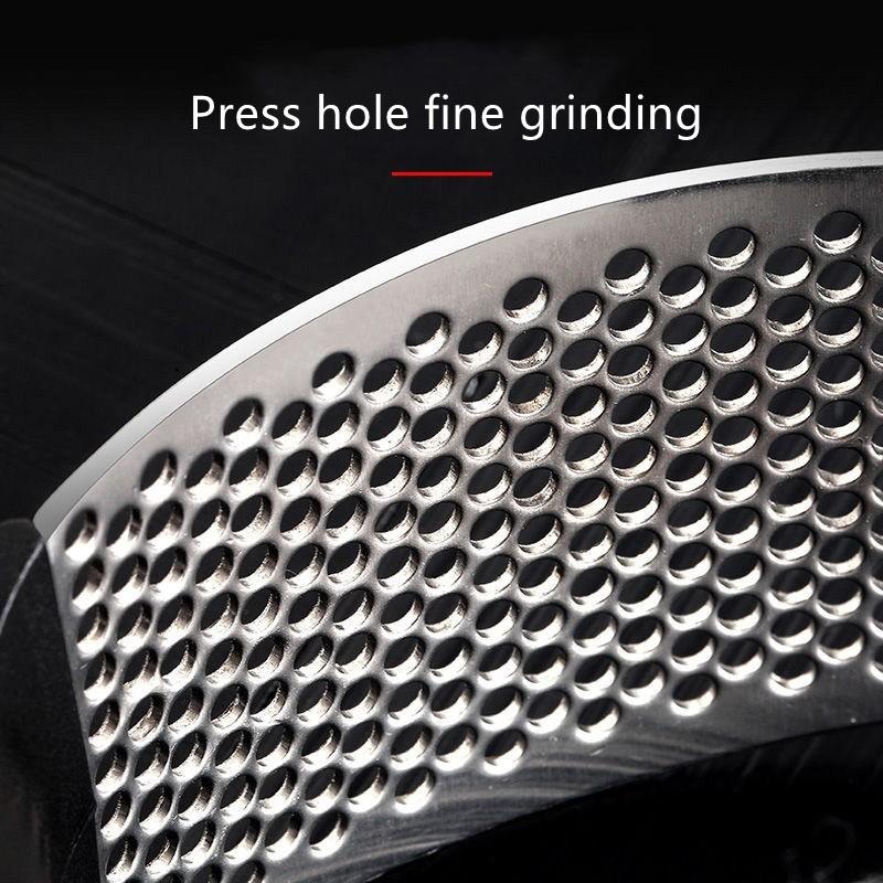 Manual Garlic Press With Handle Stainless Steel Garlic Crusher Garlic Crusher Squeezer Kitchen Squeezing Minced Garlic Tool