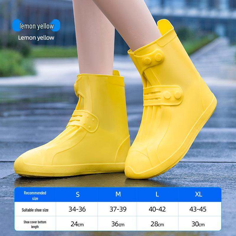 

Unisex Non-slip Rain Shoe Covers, Durable and Wear-resistant Silicone, Perfect for Adults and Students on Rainy Days 34-36 жёлтый