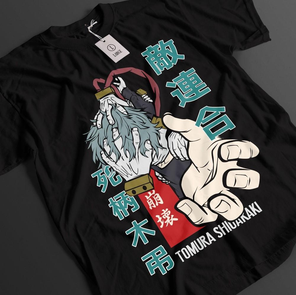 

My Hero Academia Shirt Tomura Shigaraki Tshirt Deku All Might Top MHA Unisex Tee L