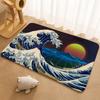 H-Hokusai O-Ohara K-Koson Floor Mat Floor Mat Soft Flannel Non-Slip Door  Rug for Living Room
