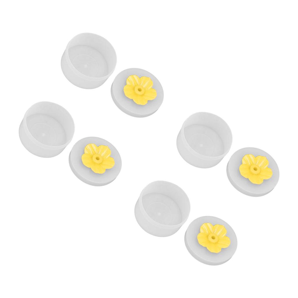 4pcs Hummingbird Feeder Flower Shaped Handheld Bird Feeder Wild Bird Feeding Tool for Outdoor