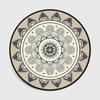 Bohemian Mandala Round Carpet Geometric Ethnic Flowers Round Rug Vintage Floor Mat Living Room Bedroom Dorm Home Decor Chair Mat
