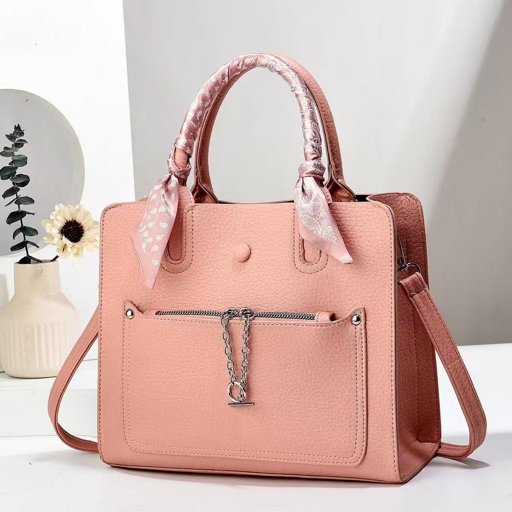 

Trendy Pu Material Women s Tote Bag With Chic Color Block Style And Spacious Interior Pink