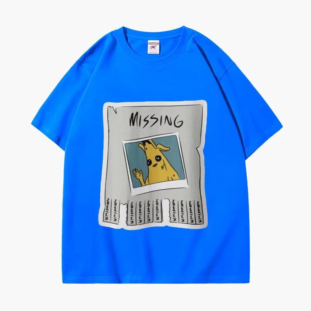 Funny Missing Peely Meme Banana Graphic T Shirts Unisex's Women's Fashion Oversized T-shirt Casual Comfort Short Sleeve T-shirts
