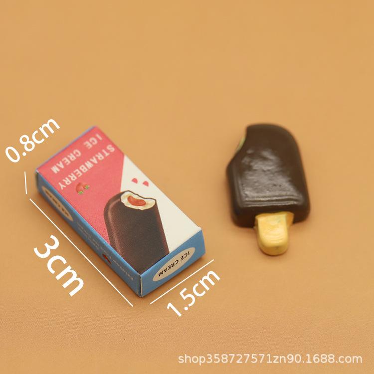 

Симуляція Міні Предмети Морозиво Ескімо Модель Лялькового Будиночка Прикраси Іграшки для Ігрового Будиночка Мініатюрні Закуски для Супермаркету