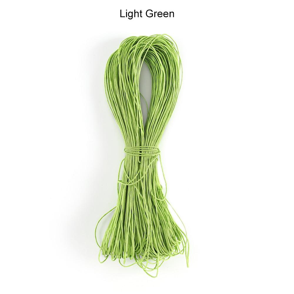 65m/Lot 1mm X 65m Polyester Braided Rope Bracelets Necklaces Beaded Cord Wax Wire for DIY Jewelry Making Findings Supplies Accessories