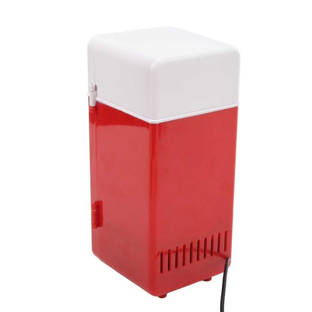 USB Mini Fridge Refrigeration Heating Freezing Travel Car Fridge Beverage Cooler Refrigerator Red