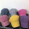 Pure Cotton Washed Light Board Baseball Cap Men and Women White with Solid Color Old Soft Top American Simple Cap