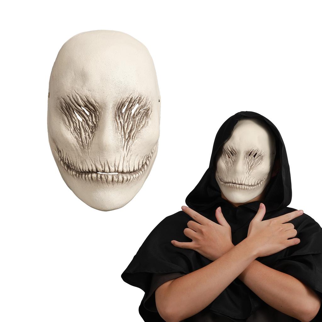 Scary Slenderman Smile Mask Creepy Ghostface Demon Mask Halloween Cosplay Latex Carnival Props Mask For Face Fantasy