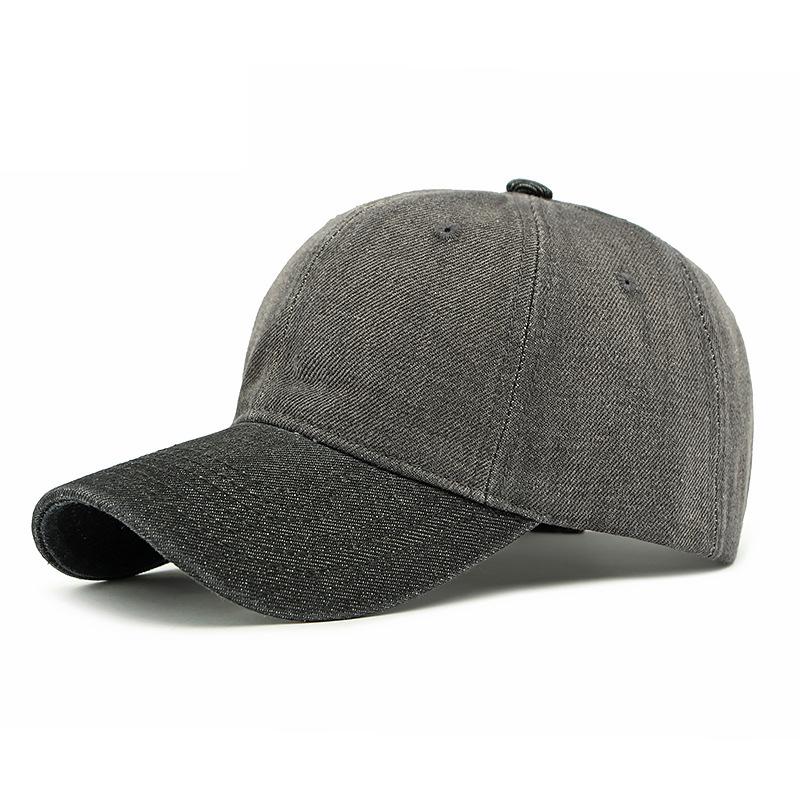 

Джинсовая бейсболка Женская уличная солнцезащитная кепка с цветными блоками Мужская шляпа от солнца серый