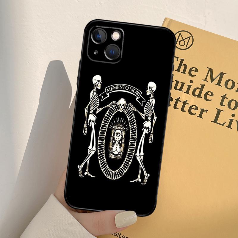 Memento Mori Phone Case For iPhone 16 14 13 12 11 15 Pro Max 13 12 mini XR 16e 15 16 Plus Full Cover