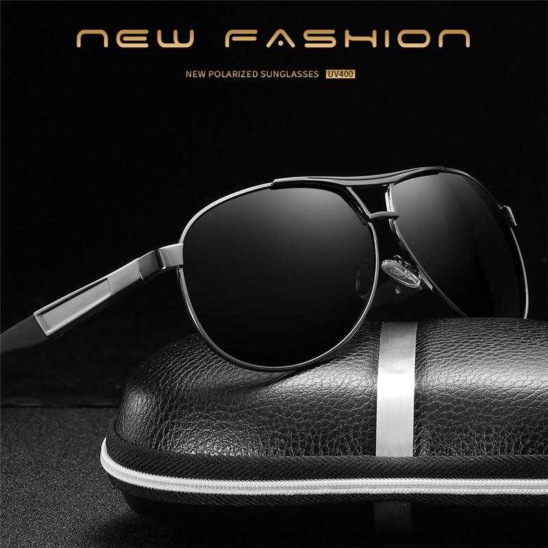 aoron Herren Casual Polarisierte Sonnenbrille Modemarken Design Sport Anti-Blendung UV400 Angel-Fahrbrille