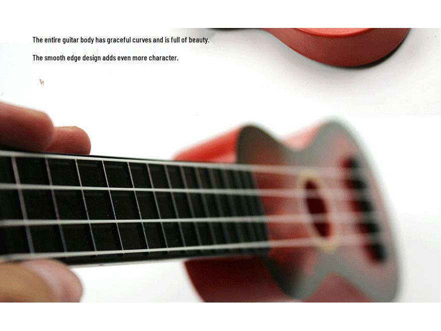 Children's Educational Wood Grain Ukulele with Steel Strings