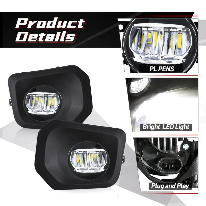 LED Fog Lamps For Toyota Tacoma SR SR5 2016 2017 2018     DRL Daytime Running Lights Auto Car Accessories 12V